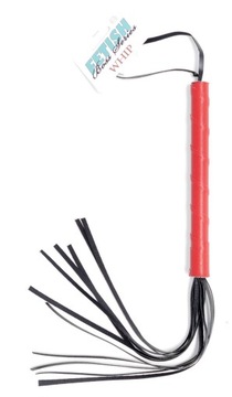 PEJCZ 50cm SKÓRZANY BAT BICZ SEX CHŁOSTA czer-czar