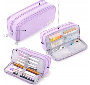 Многофункциональный пенал, сумка с тремя отделениями, большой и вместительный, для школы НОВИНКА