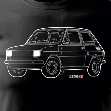 Koszulka mały Fiat 126p maluch legenda PRL z małym fiatem na prezent