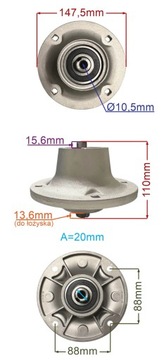 СТУПИЦА НОЗА ДЛЯ HUSQVARNA RIDER R 130C 15C 16C 576384102 544065901