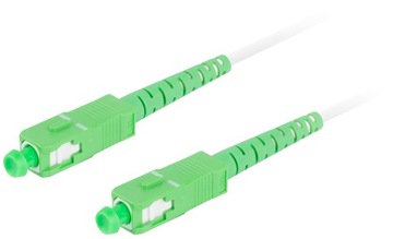 KABEL PRZEWÓD ŚWIATŁOWODOWY ŚWIATŁOWÓD PATCHCORD SC/APC-SC/APC SIMPLEX 10M