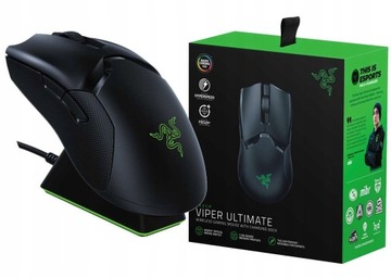 MYSZ MYSZKA GAMINGOWA RAZER VIPER ULTIMATE DOCK 20000 DPI PODŚWIETLENIE RGB
