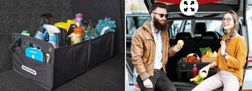 СКЛАДНОЙ ОРГАНАЙЗЕР ДЛЯ БАГАЖНИКА АВТОМОБИЛЯ АВТОМОБИЛЬНАЯ ТРАНСМИССИЯ СУМКА БОЛЬШАЯ ЖЕСТКАЯ