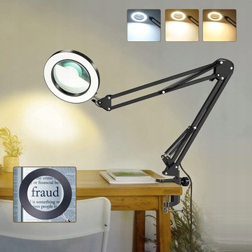 LED LAMP косметическая лупа для макияжа ресниц, белая
