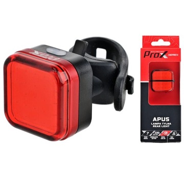 ProX Apus Lampka rowerowa tylna LED aku USB 20Lm