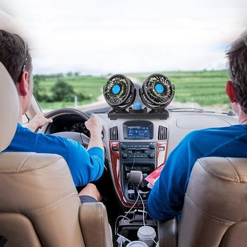 WENTYLATOR Z PODWÓJNĄ GŁOWICĄ, 2 STOPNIE WENTYLOWANIA, CHŁODZĄCY WENTYLATOR