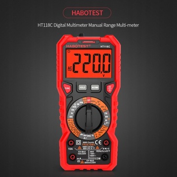HABOTEST HT118C Цифровой мультиметр Ручной диапазон