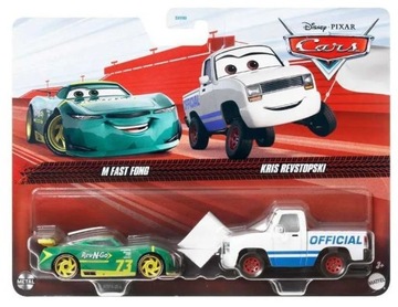 M FAST FONG Rev-N-Go #73 + KRIS REVSTOPSKI Mattel Cars Auta 1:55 dwupak