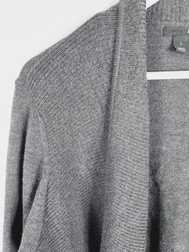 H&M krótki sweter narzutka 50% wełna L