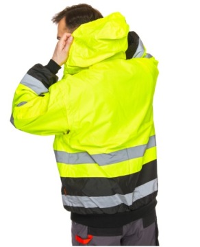 ПРЕДУПРЕЖДАЮЩАЯ КУРТКА 4в1 РАБОЧАЯ КУРТКА ТИПА БОМБЕР