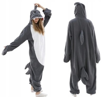 ONESIE KIGURUMI PIŻAMA KOSTIUM REKIN