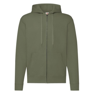 BLUZA FRUIT OF THE LOOM Z KAPTUREM CLASS OLIVE XL