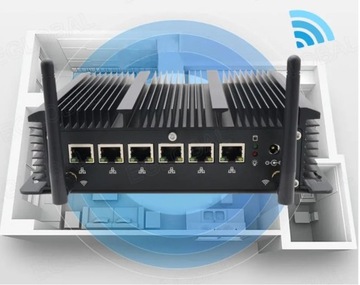 Промышленный мини-ПК G7 6xRJ45 LAN HDMI-маршрутизатор