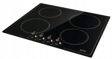 Черный комплект бытовой техники РЕТРО - духовка+индукционная плита