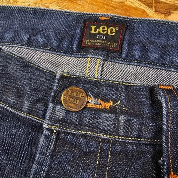 Spodnie Jeansowe LEE 101 S SELVEDGE Męskie Dżins Denim Nowy Model 33x32