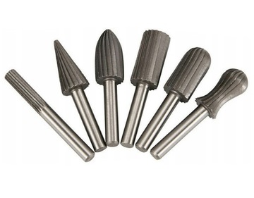 FREZY TRZPIENIOWE DO METALU PILNIKI HSS ZESTAW 6EL