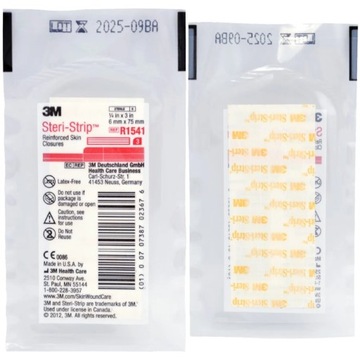 Paski do zamykania ran STERI STRIP białe 6x75mm 1SZT.