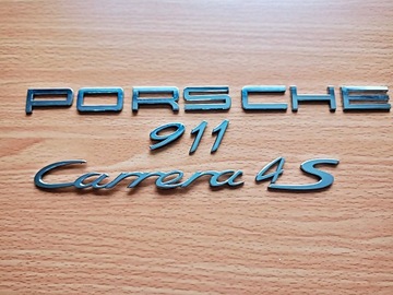 PORSCHE 911 CARRERA 4S ZNAK NÁPIS KOMPLET ORIGINÁLNÍ