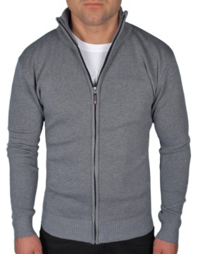 ROZPINANY SWETER MĘSKI GOLF PÓŁGOLF ELASTYCZNY