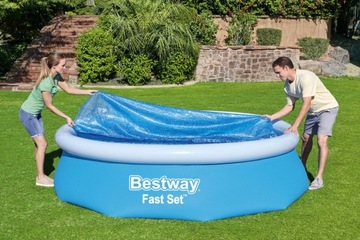 Pokrywa Solarna Termiczna Plandeka Przykrycie na Basen BESTWAY 305 cm 58241