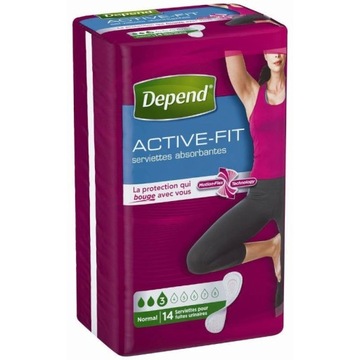 Depend active-fit podpaski higieniczne 14szt.