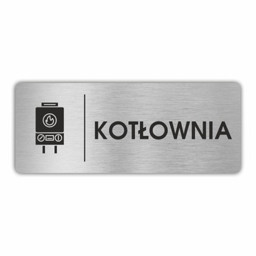 Tabliczka piktogram KOTŁOWNIA 20x8 cm
