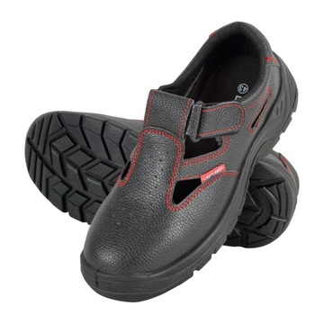 PROMOCJA !!! LAHTI PRO BUTY SANDAŁY ROBOCZE BEZ PODNOSKA SKÓRZANE CZARNE,