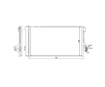 CHLADIČ KLIMATIZACE MERCEDES VITO VIANO 2003-10
