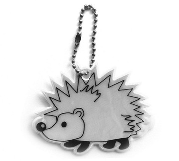 ODBLASKOWA ZAWIESZKA DO PLECAKA ODBLASK BRELOK JEŻ