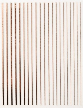 NAKLEJKI paski paseczki ROSE GOLD na paznokcie