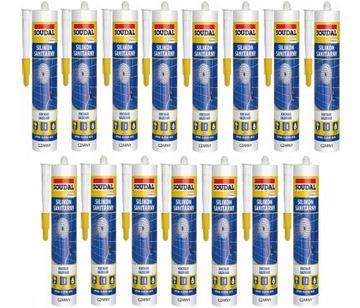 Soudal Silikon Sanitarny Czarny 280ml KARTON 15szt