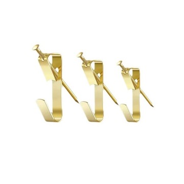 100 different sizes of picture hooks