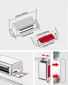 МАГНИТЫ ДЛЯ ДВЕРЕЙ ШКАФА, МЕБЕЛЬНЫЕ ДВЕРИ, МАГНИТНЫЙ ЗАМОК, ДЕТСКАЯ БЕЗОПАСНОСТЬ