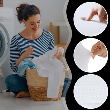 POKROWIEC ELASTYCZNY NA KRZESŁO BANKIETOWE UNIWERSALNY GRUBY BIAŁY PEŁNY