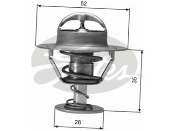 GATES TERMOSTAT MAZDA TOYOTA
