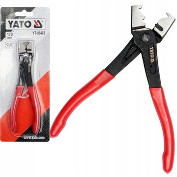 YATO SZCZYPCE DO DEMONTAŻU OPASEK ZACISKOWYCH 170 MM CLIC/CLIC R YT-06475
