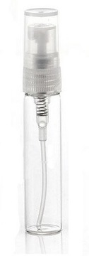 25 x BUTELKA / FIOLKA SZKLANA + ATOMIZER - 5 ML