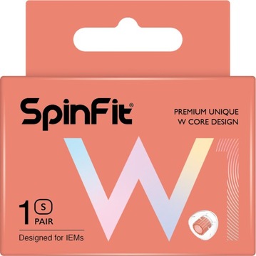 SpinFit W1 - 2 Generacja 2023 - Nakładki z podwójnym rdzeniem - Rozmiar: S