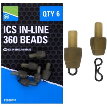 Łącznik Method Feeder Do Wymiany Przyponu Preston ICS In-Line 360 Beads 6x
