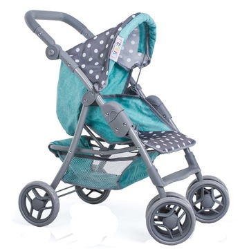 БОЛЬШАЯ КОЛЯСКА ДЛЯ КУКОЛ + СУМКА И ПОДУШКА