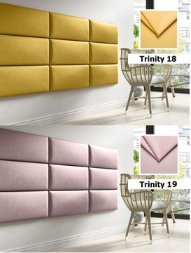 Стеновые панели 70х40, мягкий подголовник, КРЕМОВЫЙ