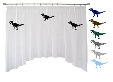 Firana DINOZAURY T-REX zawieszki KOLORY 600x145