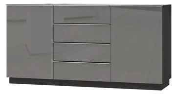 Komoda dwudrzwiowa z 4 szufladami 160 cm do salonu