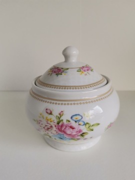 Сахарница фарфоровая 280 мл White Easy Life Buquet