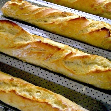 BLACHA FORMA DO PIECZENIA BAGIETEK NA 3 BAGIETKI