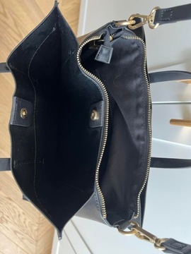 Элегантная городская сумка ZARA черная 6334/304 Бивень