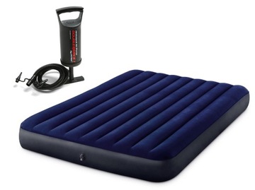 ВЕЛУРОВЫЙ МАТРАС INDUSTRY 203x152 + НАСОС INTEX 64765