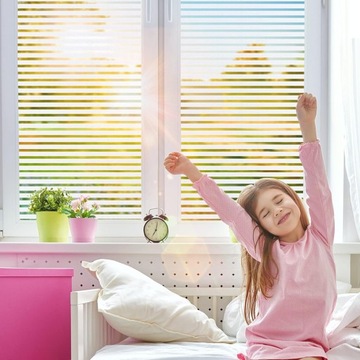 Самоклеящаяся оконная пленка в матовую полоску 90х200см.