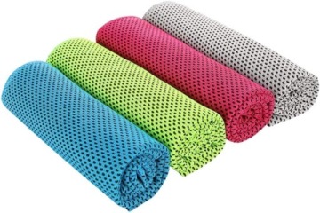 RĘCZNIKI CHŁODZĄCE SPORTOWE MIX KOLORÓW 4 SZTUKI