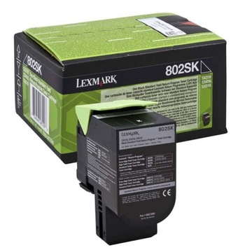 Toner Lexmark 80C2SK0 802SK Black 2.500 stron